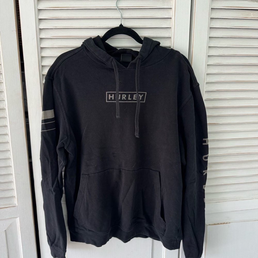 Hurley Men's Black Hoodie Sweatshirt
